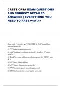 CREST CPSA EXAM QUESTIONS AND CORRECT DETAILED ANSWERS | EVERYTHING YOU NEED TO PASS with A+