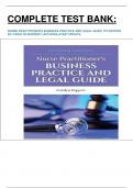 COMPLETE TEST BANK:   NURSE PRACTITIONER'S BUSINESS PRACTICE AND LEGAL GUIDE 7TH EDITION BY CAROLYN BUPPERT (AUTHOR)LATEST UPDATE