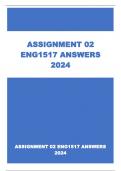  ENG1517 ASSIGNMENT 02 ANSWERS 2024