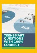 TEENSMART QUESTIONS WITH 100% CORRECT ANSWERS!!