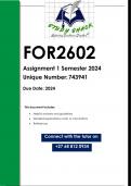 FOR2602 Assignment 1 (QUALITY ANSWERS) Semester 2 2024