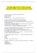  Enrolled Agent Part 3 Exam Sample Questions With Correct Solutions 2024