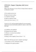 CITM 102 - Chapter 1 Questions with Correct Answers