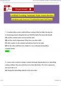 CNA State Exam Review (2024 / 2025) Questions and Revised Correct Answers, 100% Guarantee Pass