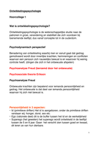 Casustoets 1.2 Ontwikkelings psychologie samenvatting 