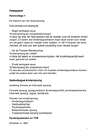 Totale samenvatting casustoets 1.2 Pedagogiek 