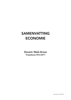 Samenvatting Economie Periode 1, jaar 1 (P) 2016-2017