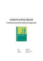 Samenvatting verbintenissenrecht & ondernemingsrecht 