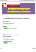 CNA Written Test Questions and Revised Answers (2024 / 2025) 100% Guarantee Pass