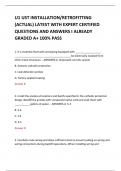 U1 UST INSTALLATION/RETROFITTING (ACTUAL) LATEST 2024 WITH EXPERT CERTIFIED QUESTIONS AND ANSWERS I ALREADY GRADED A+ 100% PASS 