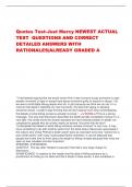 Quotes Test-Just Mercy NEWEST ACTUAL  TEST QUESTIONS AND CORRECT  DETAILED ANSWERS WITH  RATIONALES|ALREADY GRADED A