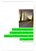 LML4806 Assignment 1 (COMPLETE ANSWERS) Semester 2 2024 (818236) - DUE 25 August 2024