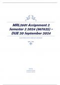 MRL2601 Assignment 2 Semester 2 2024 (867625) - DUE 20 September 2024