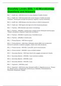 Biosafety Levels (BSL 1-4) Microbiology Questions and Answers