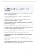 bio 202 exam 2 asu questions and answers