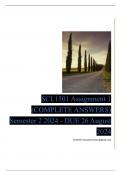 SCL1501 Assignment 1 (COMPLETE ANSWERS) Semester 2 2024 - DUE 26 August 2024