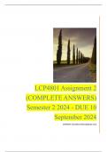 LCP4801 Assignment 2 (COMPLETE ANSWERS) Semester 2 2024 - DUE 10 September 2024