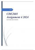 CDE2601 Assignment 4 2024