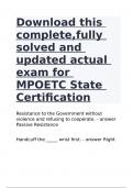 Download this complete,fully solved and updated actual exam for MPOETC State Certification.