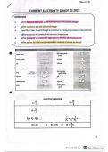 Grade 10 IEB Physical Sciences - Current Electricity