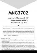 MNG3702 Assignment 1 (ANSWERS) Semester 2 2024 - DISTINCTION GUARANTEED