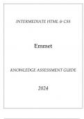 (Intermediate HTML & CSS) Emmet Knowledge Assessment Guide 2024.