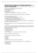 Bio 181 Exam 1 (Chapters 1-7) Complete Questions & Answers with Rationale.