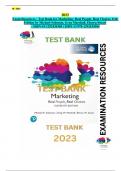 Exam Resources - Test Bank for Marketing: Real People, Real Choices 11th Edition - Complete, Detailed and latest Test Bank. Chapter (1) Included. Full Document (Chapters 1-14) to be Downloaded on Provided Links.