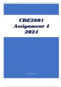 CDE2601 Assignment 4 2024