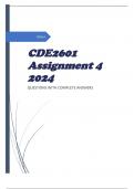 CDE2601 Assignment 4 2024