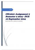 CSL2601 Assignment 2 Semester 2 2024 - DUE 10 September 2024