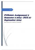 FUR2601 Assignment 2 Semester 2 2024 - DUE 27 September 2024