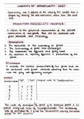 summary- concept of opportunity cost and production possibility frontier- microeconomics 