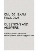 CML1501 Exam pack 2024(Questions and answers)