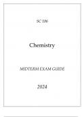 HU - SC 186 Chemistry Midterm Exam Guide 2024