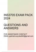 INS3705 Exam pack 2024(Questions and answers)