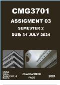 CMG3701 ASSIGNMENT 03  I  DUE 31 JULY 2024