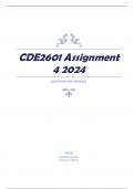 CDE2601 Assignment 4 2024