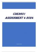 CDE2601 Assignment 4 2024