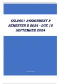 CSL2601 Assignment 2 Semester 2 2024 - DUE 10 September 2024