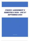 FUR2601 Assignment 2 Semester 2 2024 - DUE 27 September 2024