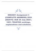 EED2601 Assignment 3 (COMPLETE ANSWERS) 2024 (682979)- DUE 26 July 2024