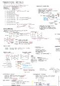 Summary -  Unit 15 - Transition Metals 