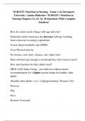 NURS135: Nutrition in Nursing - Exam 1 (4) Davenport University / Janine Blakeslee / NURS135 / Nutrition in Nursing Chapters 14, 15, 16, 18 Questions With Complete Solutions