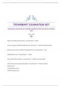 TEENSMART BUNDLED EXAMS|GUARANTEED EXAM  QUESTIONS WITH ACCURATE ANSWERS