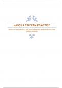 NASCLA PSI EXAM PRACTICE TEST 2024|GUARANTEED EXAM RESOURCE|100% CORRECT ANSWERS