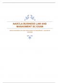 NASCLA BUSINESS LAW AND MANAGMENT SC EXAM(PASS!!) |ACCURATE ANSWERS