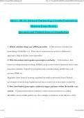 NR565/ NR 565 Advanced Pharmacology Care of the Fundamentals  Midterm Exam Review: Week 1 & 2 & 3 & 4 Questions and Verified Answers Chamberlain