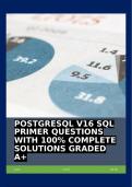 POSTGRESQL V16 SQL PRIMER QUESTIONS WITH 100% COMPLETE SOLUTIONS GRADED A+