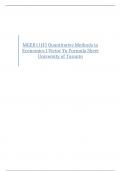 MGEB11H3 Quantitative Methods in Economics I Victor Yu Formula Sheet University of Toronto